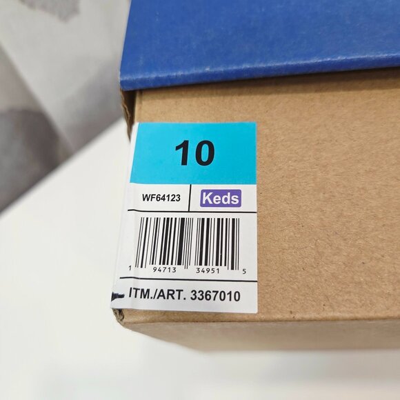 Keds White Slip‑On Canvas Sneakers – Size 10 – New in Box - Picture 8 of 9